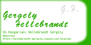 gergely hellebrandt business card